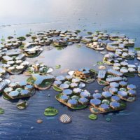 Maquette d'Oceanix City