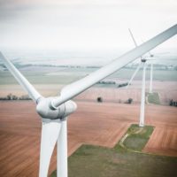 Un parc éolien terrestre (France).
